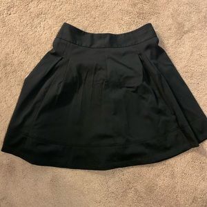 Black flare skirt